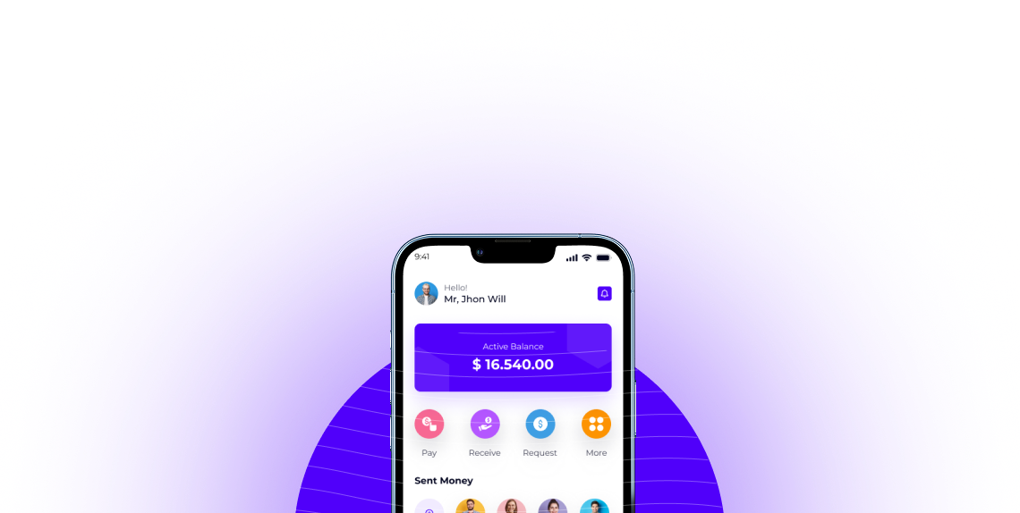The TechifyPay wallet app running on a phone